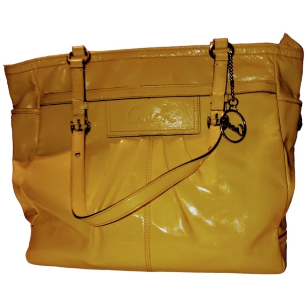 Coach Yellow Patent Leather